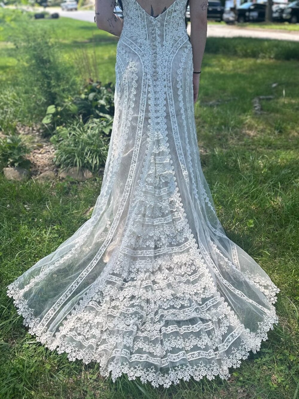 Boho Style Wedding Gown